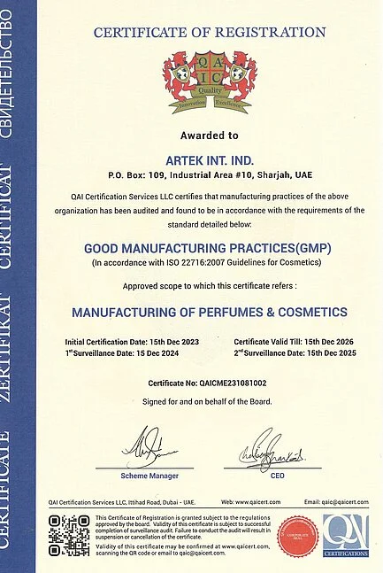 GMP CERTIFICATE